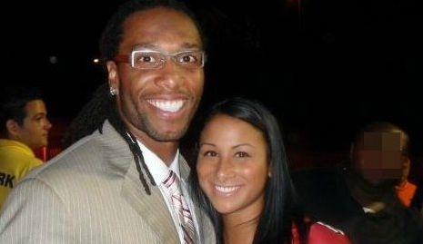 Larry Fitzgerald with his ex-girlfriend